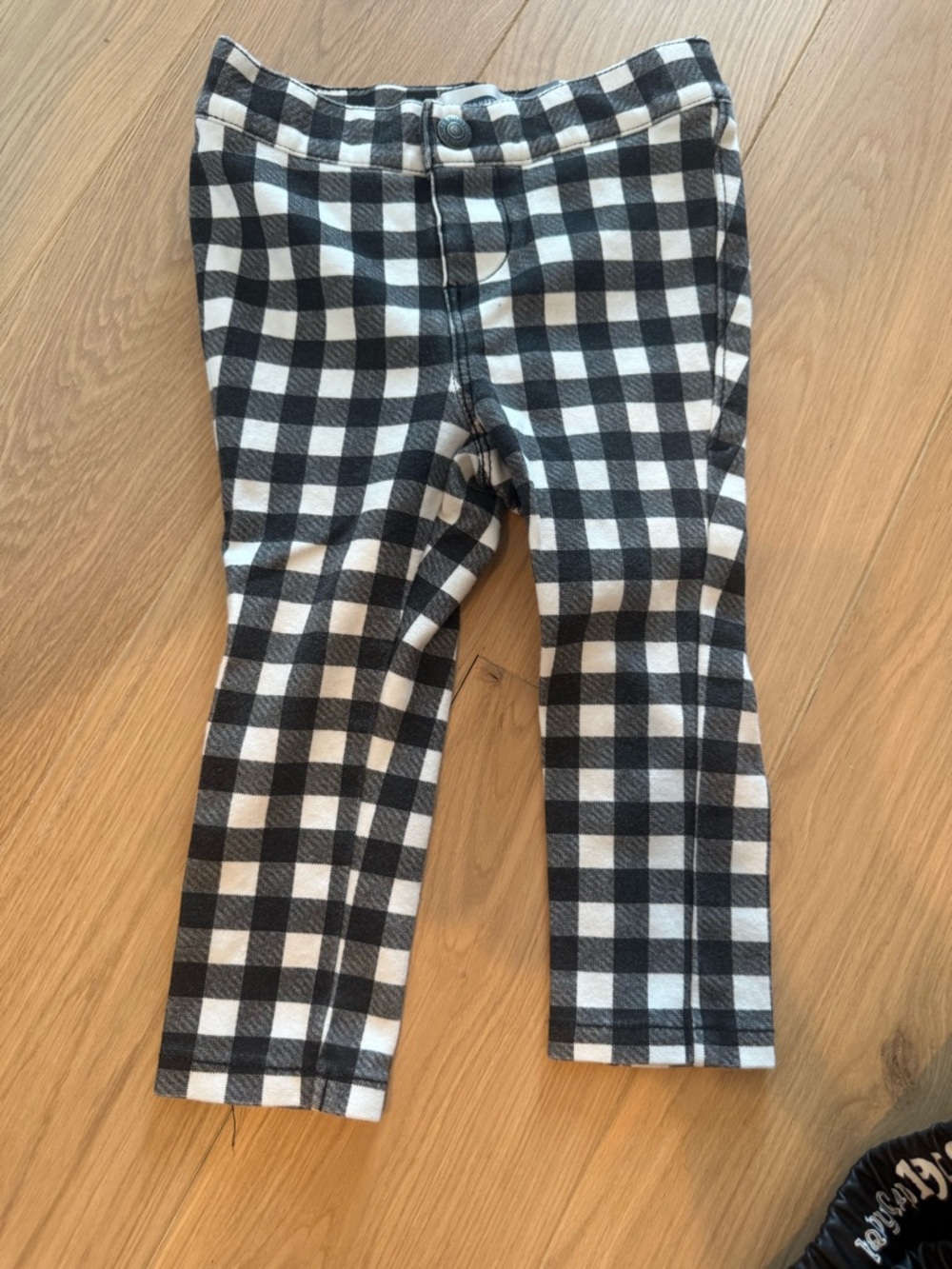 Old Navy Black and White Checkered Kids Pants